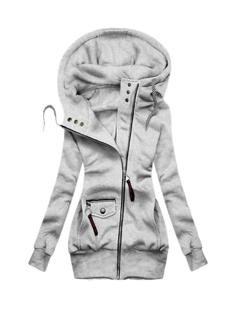 Women's Long Hoodie | Comfortable and Stylish-Dark Gray-S-State of Style