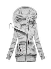 Women's Long Hoodie | Comfortable and Stylish-Dark Gray-S-State of Style
