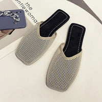 Women's mesh mules with closed toe - Odessa-Black-3-State of Style