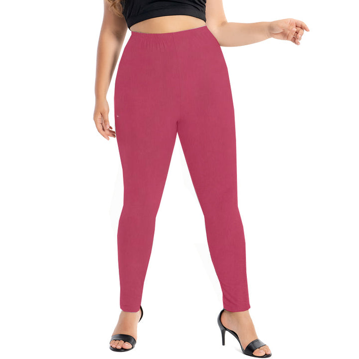 Women's Oversized Modal Cotton Pants-Wine Red-2XL-State of Style