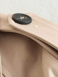 Women's Short Beige Trench Coat | Stylish and Versatile-Beige-S-State of Style