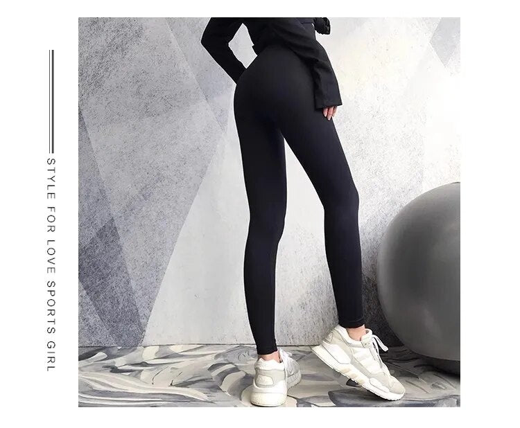 Women's Sports Leggings - Livia-Black-XS-State of Style