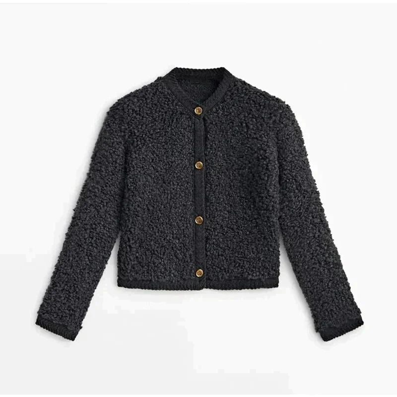 Women's Teddy Jacket - Aurora-Black-S-State of Style