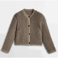 Women's Teddy Jacket - Aurora-Brown-S-State of Style