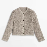 Women's Teddy Jacket - Aurora-Khaki-S-State of Style