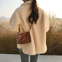 Women's Teddy Jacket | Cosy and Chic-Beige-M-State of Style