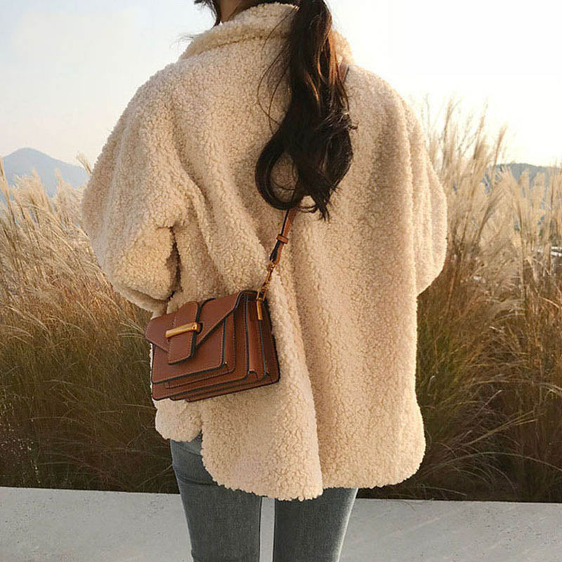 Women's Teddy Jacket | Cosy and Chic-Beige-M-State of Style