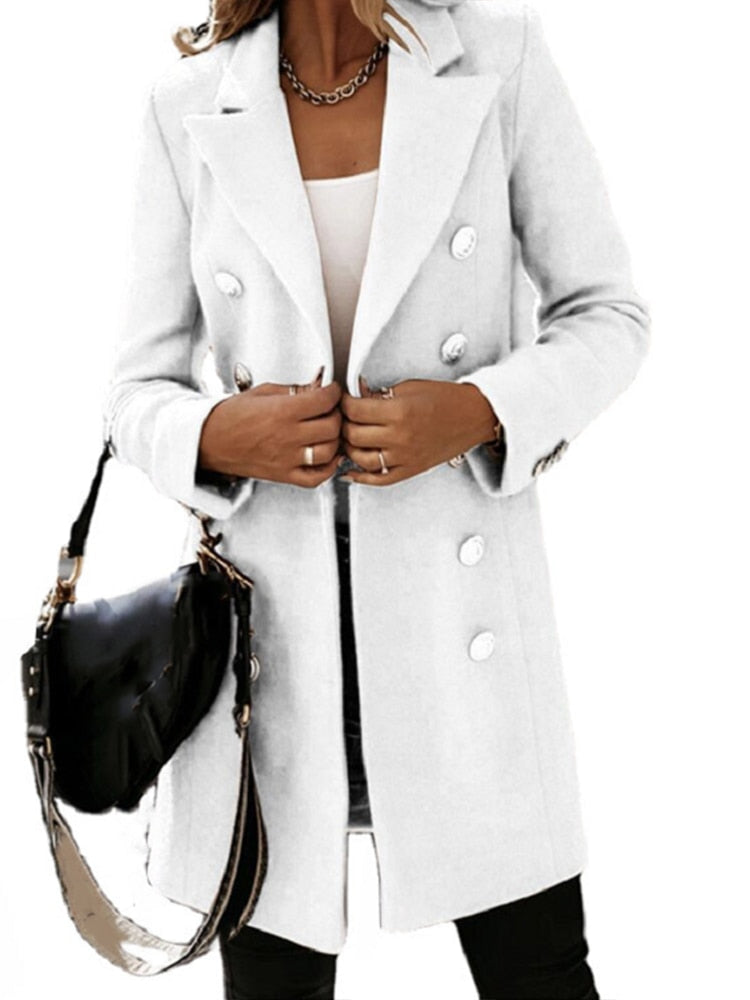 Women's Trench Coat | Elegant and Versatile-White-S-State of Style