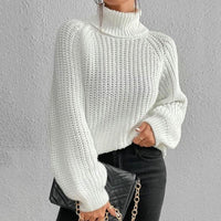 Women's Turtleneck Sweater - Velmora-White-S-State of Style
