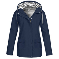 Women's Waterproof Jacket | Stylish and Practical-Marine Blue-S-State of Style