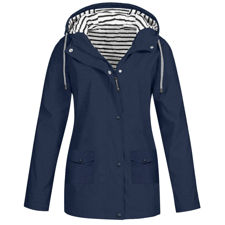 Women's Waterproof Jacket | Stylish and Practical-Marine Blue-S-State of Style
