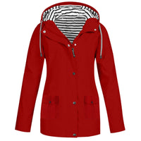 Women's Waterproof Jacket | Stylish and Practical-Red-S-State of Style