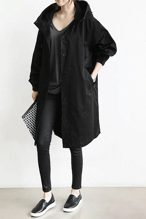 Women's Windbreaker - Aurora-Black-S-State of Style