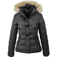 Women's Winter Jacket | Warm with Collar-Black-S-State of Style