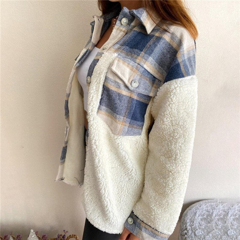 Women's Wool Jacket | JodiesJacket | Cosy and Stylish-Blue-S-State of Style
