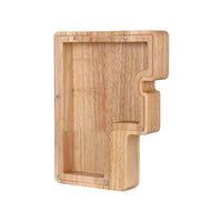 Wooden Alphabet Money Box - LetterSaver-F-State of Style