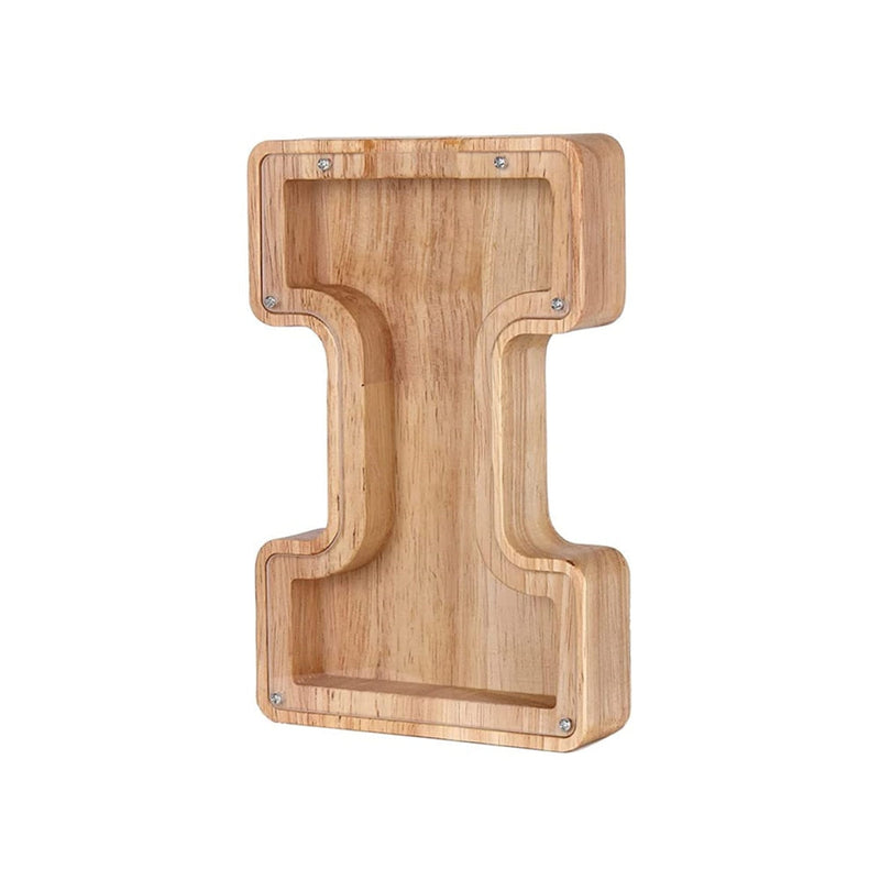 Wooden Alphabet Money Box - LetterSaver-I-State of Style