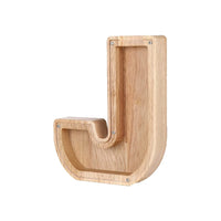 Wooden Alphabet Money Box - LetterSaver-J-State of Style