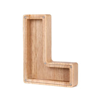 Wooden Alphabet Money Box - LetterSaver-L-State of Style
