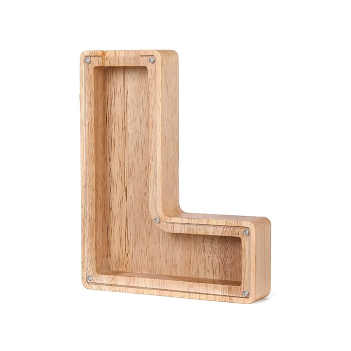 Wooden Alphabet Money Box - LetterSaver-L-State of Style