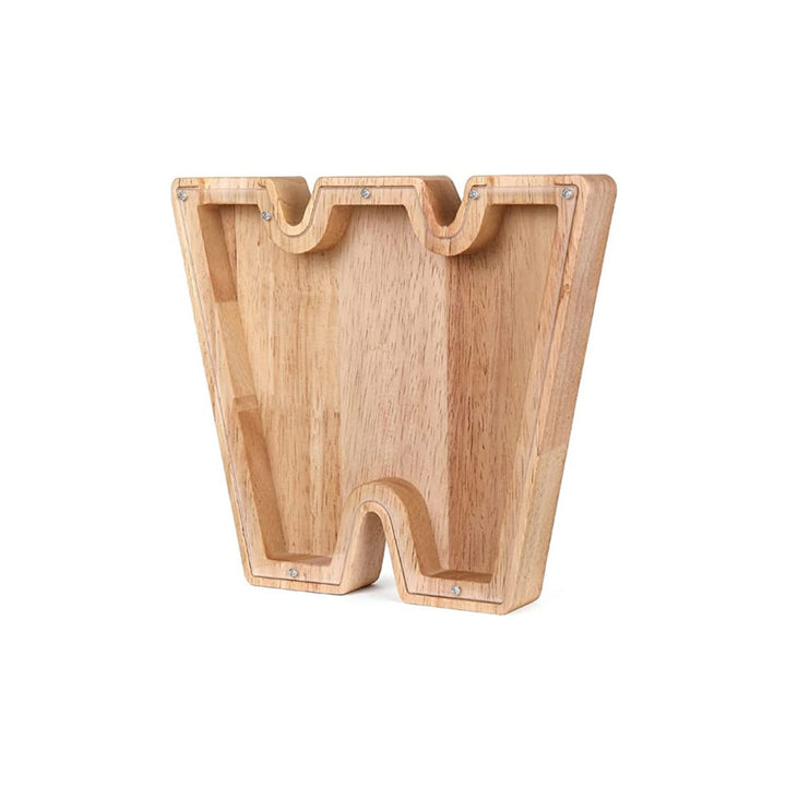 Wooden Alphabet Money Box - LetterSaver-W-State of Style