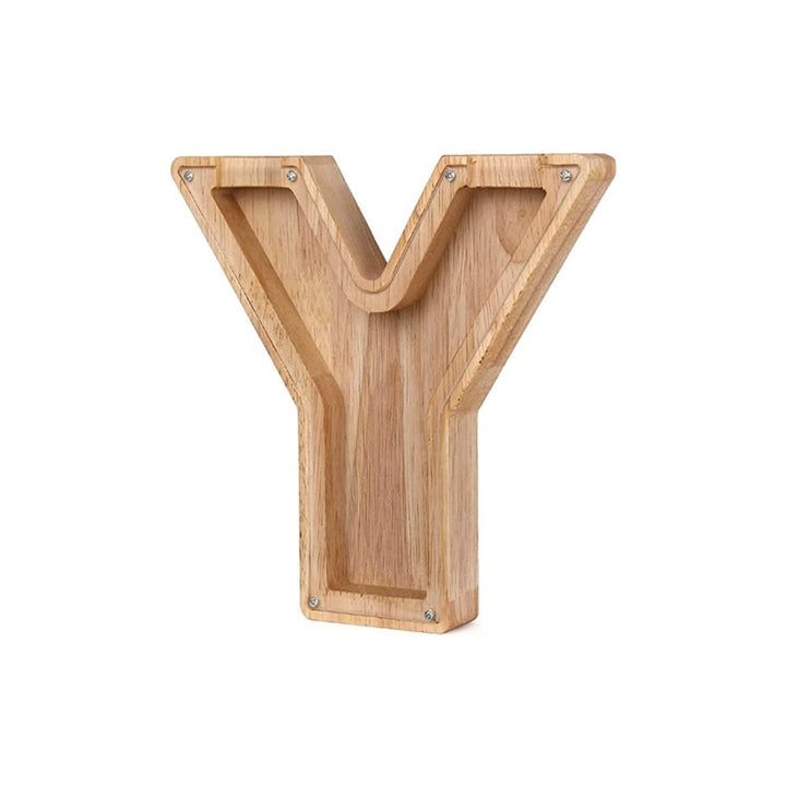 Wooden Alphabet Money Box - LetterSaver-Y-State of Style