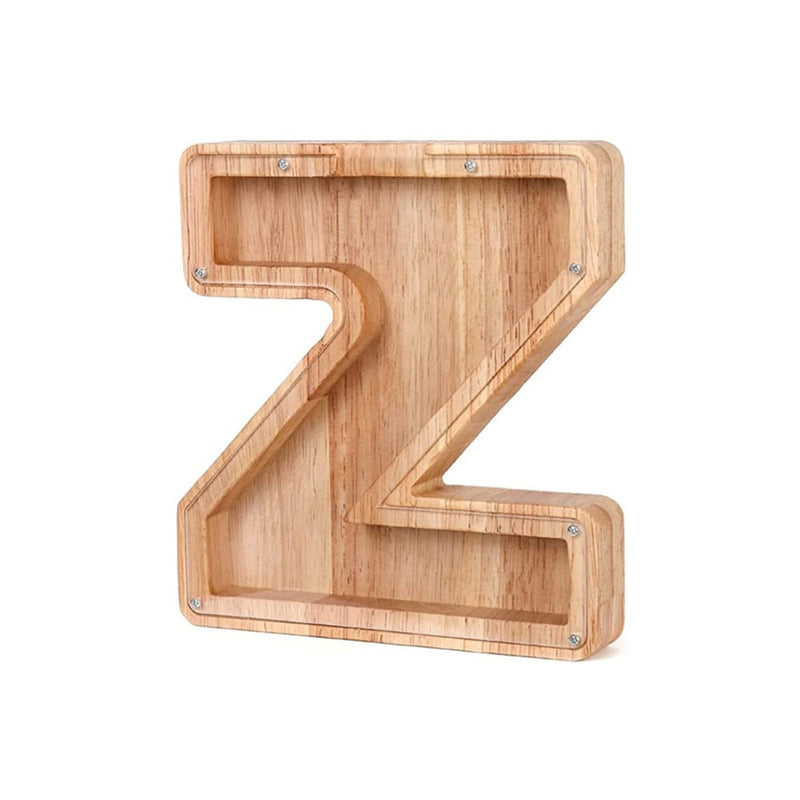 Wooden Alphabet Money Box - LetterSaver-Z-State of Style