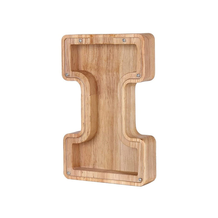 Wooden Alphabet Savings Box - LetterSaver-I-State of Style