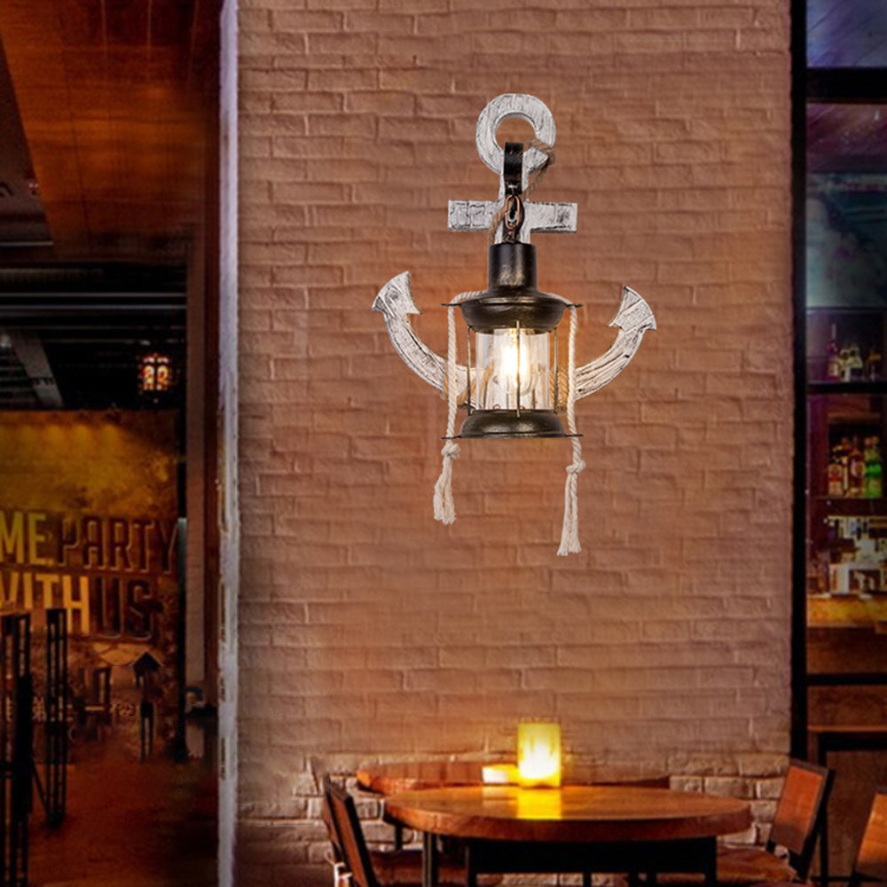 Wooden Anchor LED Wall Lamp – Nautica-A-State of Style