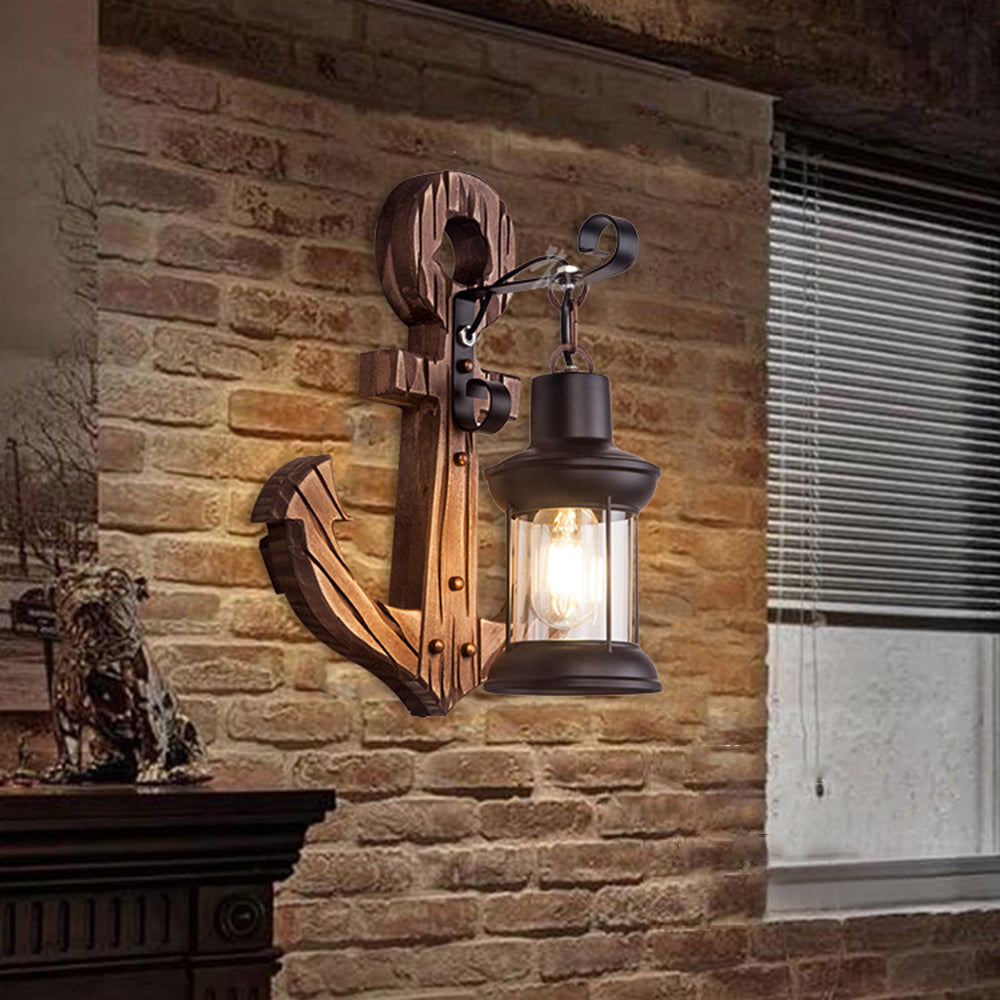 Wooden Anchor LED Wall Lamp – Nautica-A-State of Style