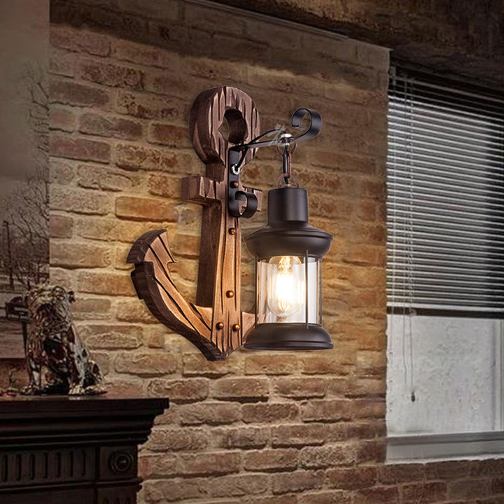 Wooden Anchor LED Wall Lamp – Nautica-A-State of Style