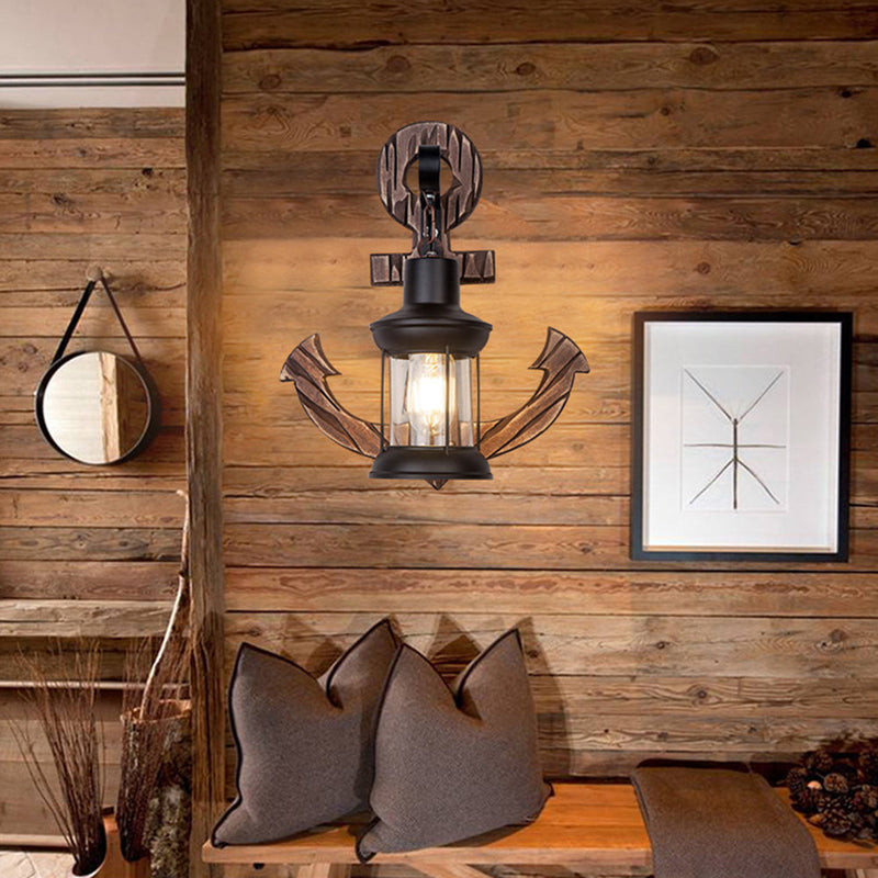Wooden Anchor LED Wall Lamp – Nautica-A-State of Style