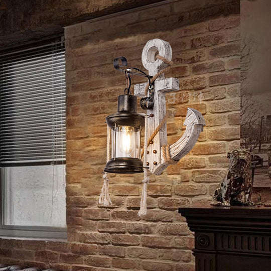 Wooden Anchor LED Wall Lamp – Nautica-A-State of Style