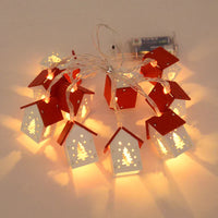 Wooden Christmas Houses with LED Lights - GlowHouse-Red-State of Style