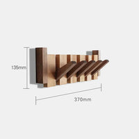 Wooden Piano Coat Rack - HarmonyCoat-4 hooks-Walnut and Beech Wood-State of Style