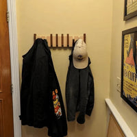 Wooden Piano Style Coat Rack - Melodia-Walnut and Beech wood-4 hooks-State of Style