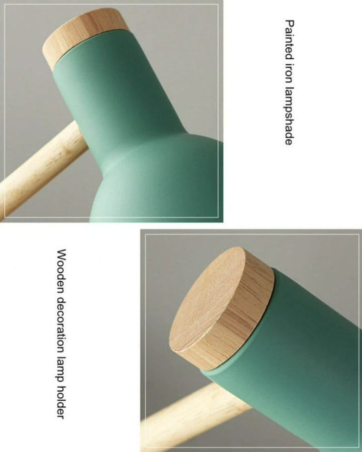 Wooden Scandinavian Table Lamp - LumiNord-Black-State of Style