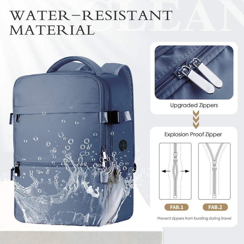 Airline Cabin Backpack with Laptop Compartment and Anti-Theft Pocket
