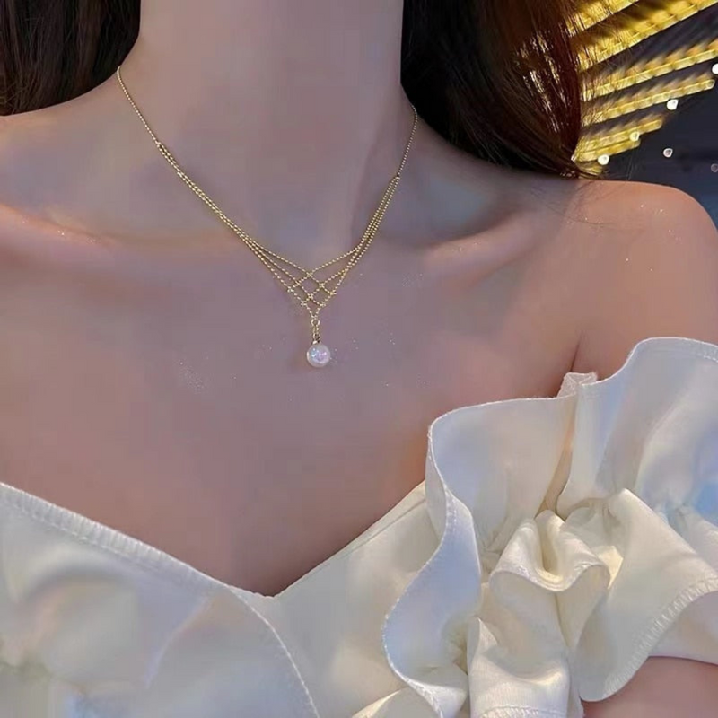 Woven Pearl Necklace - Mariela-State of Style