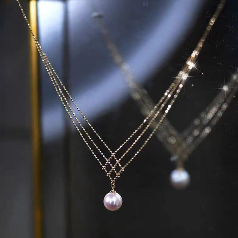 Woven Pearl Necklace - Mariela-State of Style