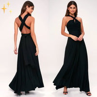 Wrap dress for women – Versatile & transformable with over 50 styling variations – Mira-Black-S-State of Style