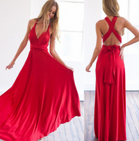 Wrap dress for women – Versatile & transformable with over 50 styling variations – Mira-Red-S-State of Style