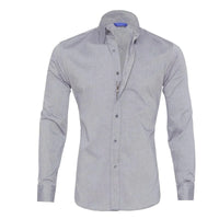 Wrinkle-Free Zip-Up Shirt - Oliver-Dark Blue-XS-State of Style