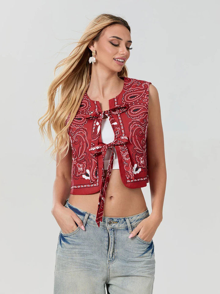Y2K Rot Bandana Wrap Top Trendy Cropped Streetwear Top - Liora-S-State of Style