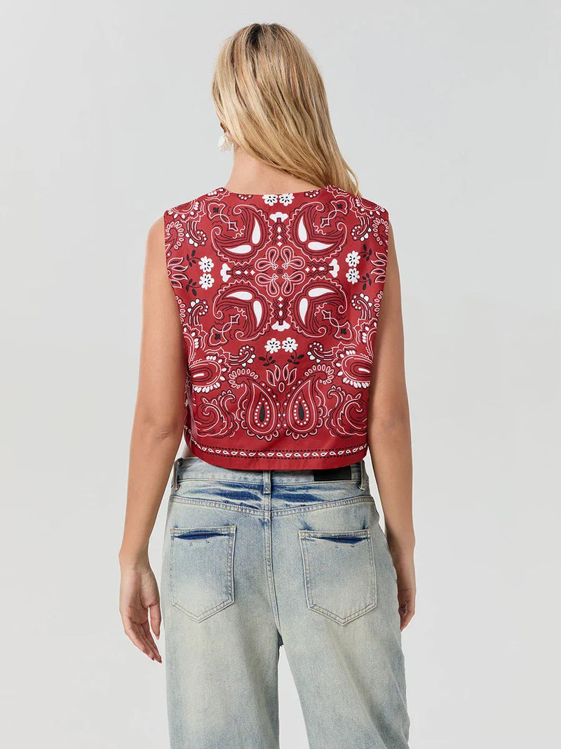 Y2K Rot Bandana Wrap Top Trendy Cropped Streetwear Top - Liora-S-State of Style