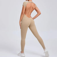 Yoga Jumpsuit with Breathable & Flexible Design - Luna-Red-S-State of Style