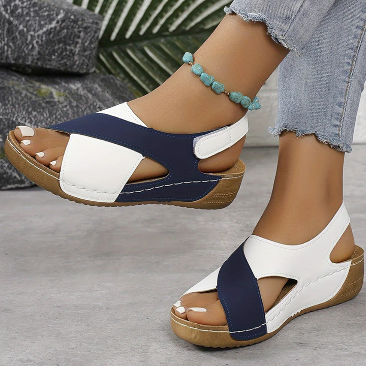 Yola - Comfortable Sandals-Blue-4.5-State of Style
