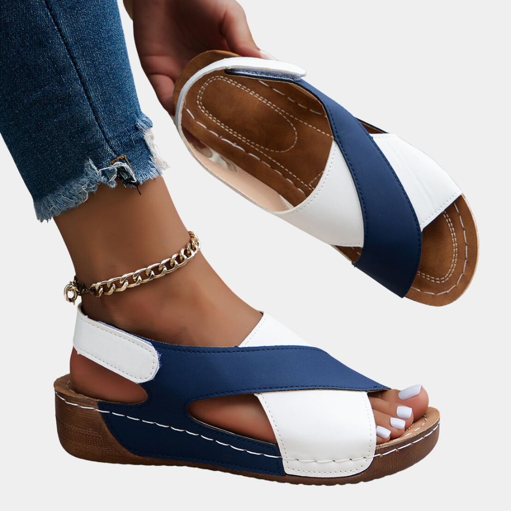 Yola - Comfortable Sandals-Orange-4.5-State of Style
