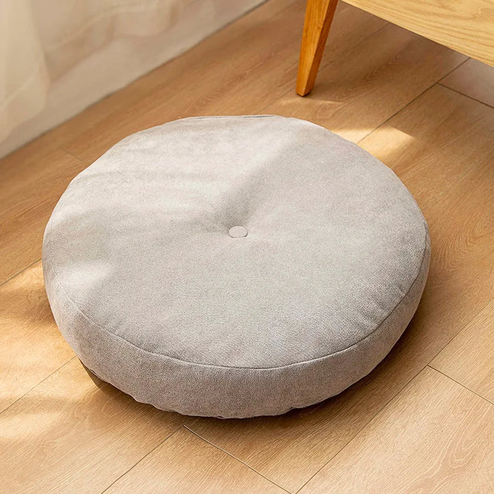 ZenCushion – Round Meditation & Yoga Cushion-Grey-Round 42cm-State of Style