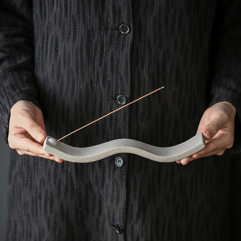 ZenWave Ceramic Incense Holder-Blue-State of Style